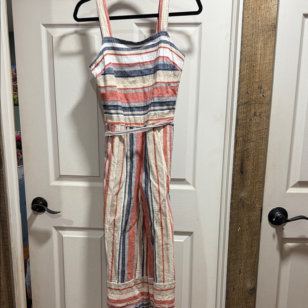 Beachlunchlounge Multicolor Striped Jumpsuit/ Wide leg / Cropped